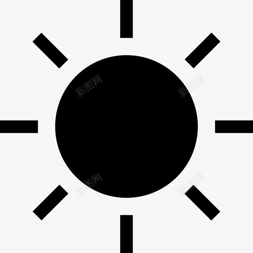 亮度黑暗行星图标svg_新图网 https://ixintu.com ios基本图标填充 亮度 太阳 屏幕 行星 黑暗