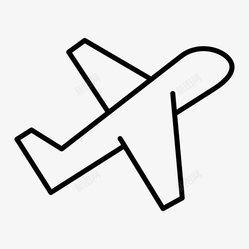 飞机机场旅游图标svg_新图网 https://ixintu.com 交通 旅游 机场 飞机 飞机和机场