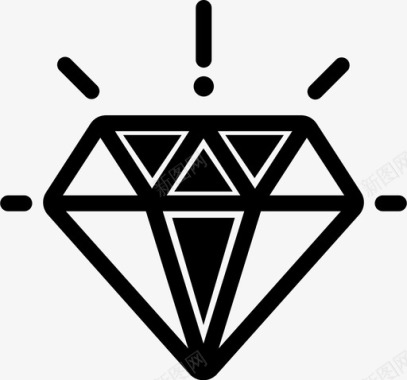 钻石创意能量图标图标