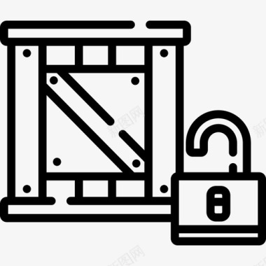 解锁全球物流4线性图标图标