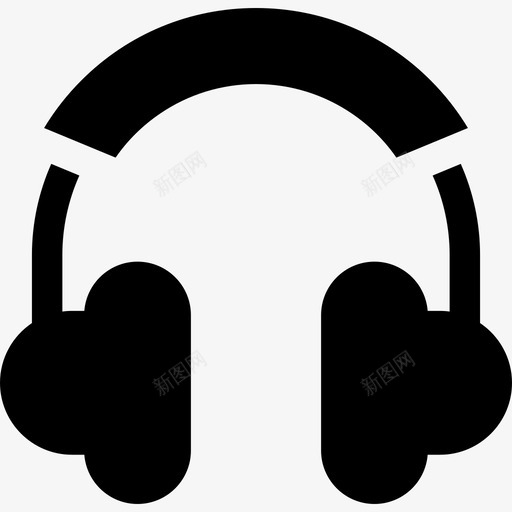 耳机音乐声音3已填充图标svg_新图网 https://ixintu.com 已填充 耳机 音乐声音3