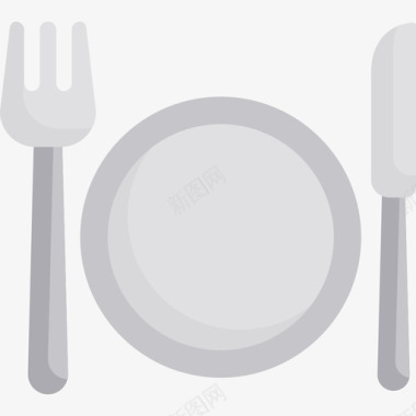盘子食品和饮料11平的图标图标