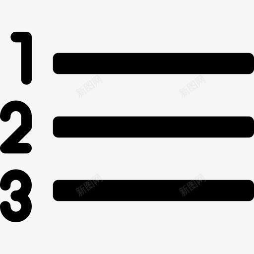 编号列表对齐第2段填充图标svg_新图网 https://ixintu.com 填充 对齐第2段 编号列表