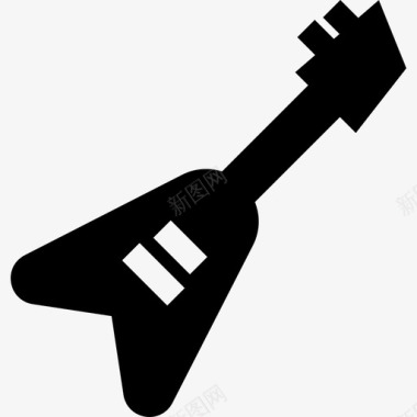 电吉他摇滚乐7填充图标图标