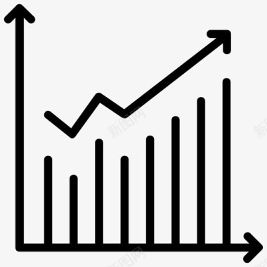 增长图表分析业务增长图标图标
