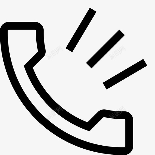 电话通话ios基本图标svg_新图网 https://ixintu.com ios基本图标 电话 通话