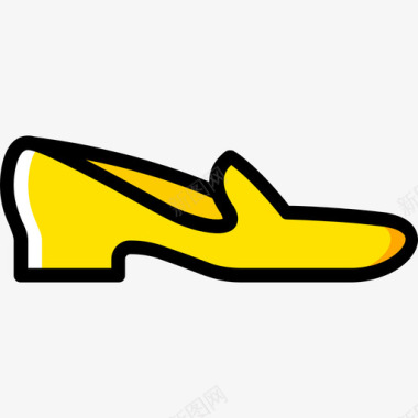 鞋女鞋4黄色图标图标