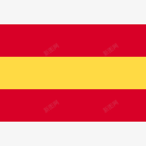 西班牙长方形国家简单旗帜图标svg_新图网 https://ixintu.com 西班牙 长方形国家简单旗帜