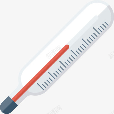 温度计医疗卫生2扁平图标图标