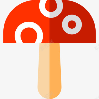 蘑菇自然16扁平图标图标