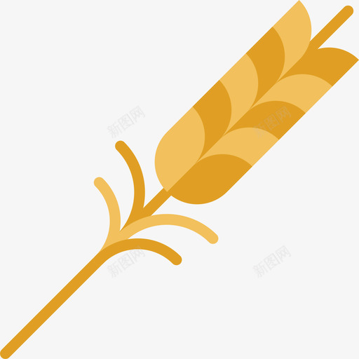小麦感恩节18平坦图标svg_新图网 https://ixintu.com 小麦 平坦 感恩节18