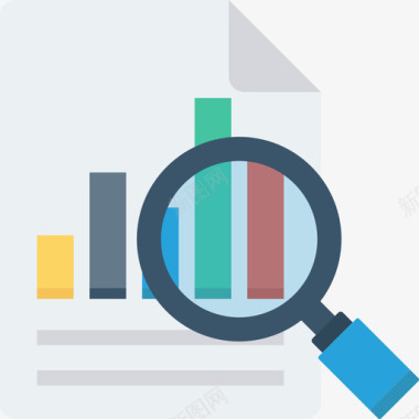 分析搜索引擎优化营销2平面图标图标