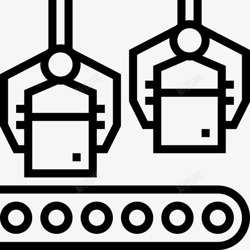 仓库工业过程5线性图标svg_新图网 https://ixintu.com 仓库 工业过程5 线性