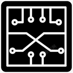 信息技术ICON信息技术电路板计算机科学图标高清图片