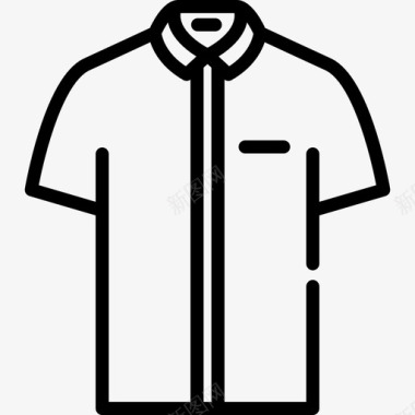 衬衫服装款式3直筒图标图标