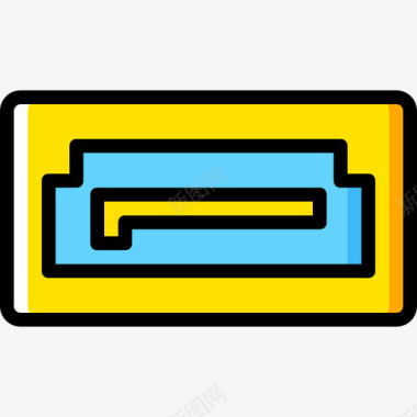 4根Sata电缆黄色图标图标
