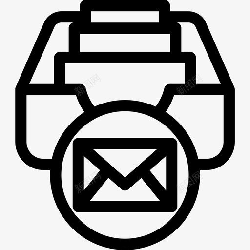收件箱存档邮件图标svg_新图网 https://ixintu.com 存储 存档 收件箱 邮件