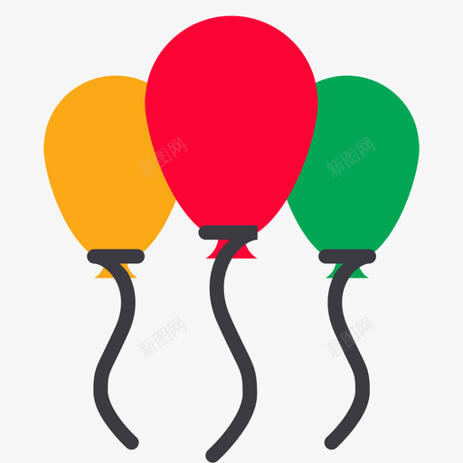 4 balloon decorationsvg_新图网 https://ixintu.com 4 balloon decoration