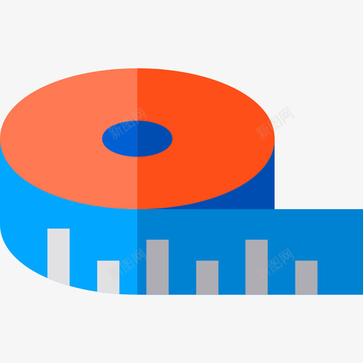 卷尺练习用扁平图标svg_新图网 https://ixintu.com 卷尺 扁平 练习用