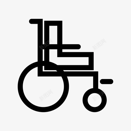 轮椅医院病人图标svg_新图网 https://ixintu.com 医院 医院图标 病人 轮椅