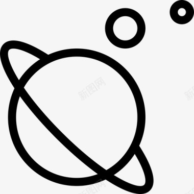 土星35号空间直线型图标图标