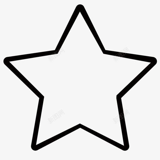 星-未选中svg_新图网 https://ixintu.com 星-未选中 扁平 手绘