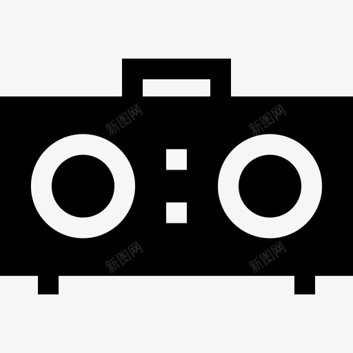 收音机娱乐5已填充图标svg_新图网 https://ixintu.com 娱乐5 已填充 收音机