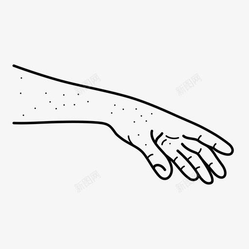 过敏皮炎皮肤科图标svg_新图网 https://ixintu.com 医学 皮炎 皮肤科 过敏
