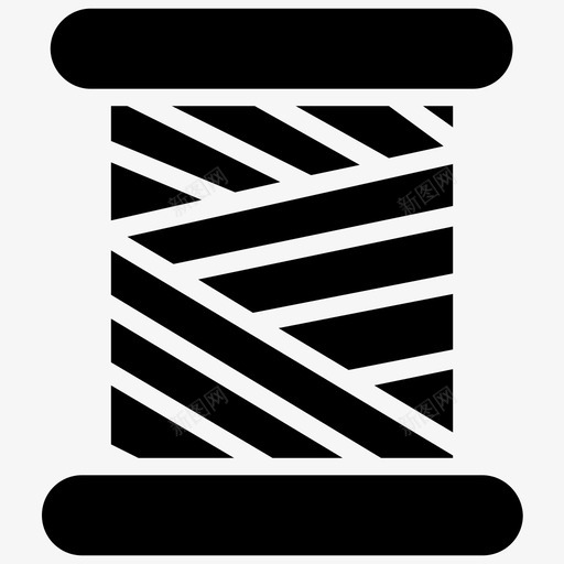 线轴缝纫线裁缝线图标svg_新图网 https://ixintu.com 线轴 缝纫和针线字形图标 缝纫线 裁缝线