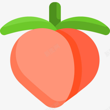 桃子食品和饮料11平的图标图标