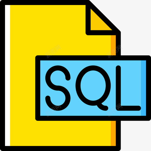 Sql开发25黄色图标svg_新图网 https://ixintu.com Sql 开发25 黄色