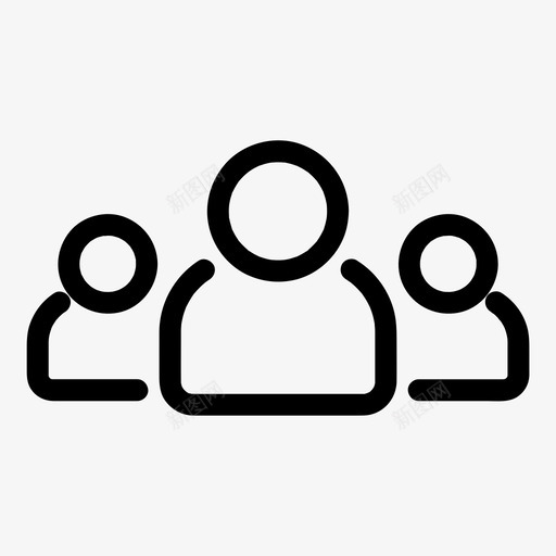 人物人群群组图标svg_新图网 https://ixintu.com 人物 人群 团队 所有尺寸的基本图标 用户 群组