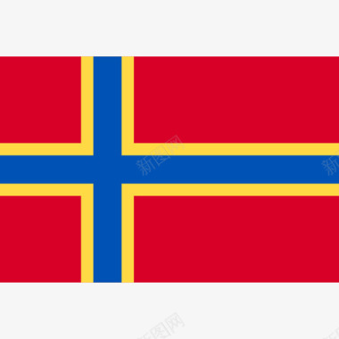 奥克尼群岛长方形的国家简单的旗帜图标图标