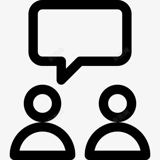 对话培训和辅导4线性图标svg_新图网 https://ixintu.com 培训和辅导4 对话 线性