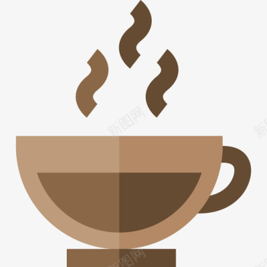 咖啡杯意大利4杯扁平图标图标