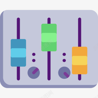 混音器多媒体14平板图标图标