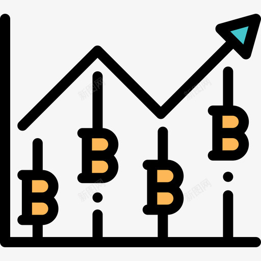 利润比特币10线性颜色图标svg_新图网 https://ixintu.com 利润 比特币10 线性颜色