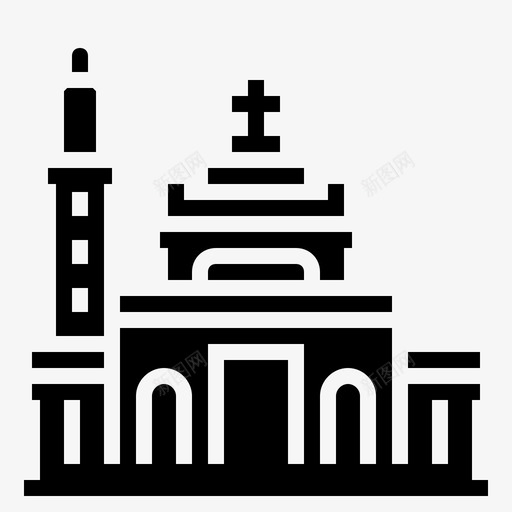 菲律宾教堂地标图标svg_新图网 https://ixintu.com 东南亚 亚洲国家地标 地标 教堂 菲律宾 马尼拉