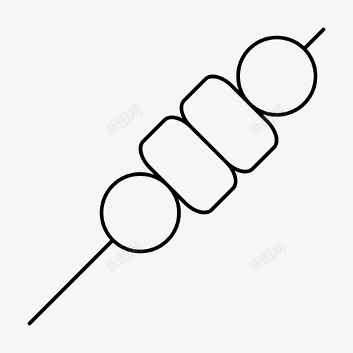 肉丸子烧烤快餐图标svg_新图网 https://ixintu.com ios营销 串 广告瘦图标 快餐 烧烤 肉丸子 餐食