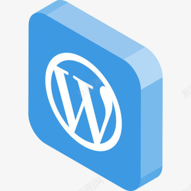 Wordpress徽标3扁平图标图标