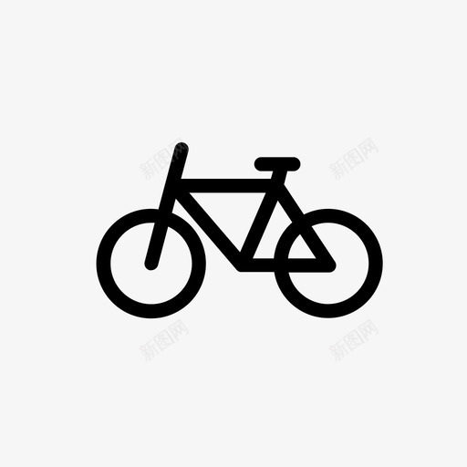 自行车城市骑图标svg_新图网 https://ixintu.com 交通 城市 基本图标 自行车 骑