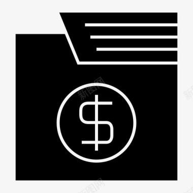 文件夹金融货币图标图标