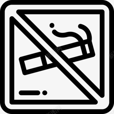 禁止吸烟铁路2号线图标图标