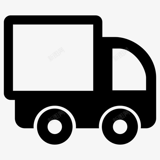 送货电子商务市场图标svg_新图网 https://ixintu.com 卡车 发送 市场 电子商务 购物 送货