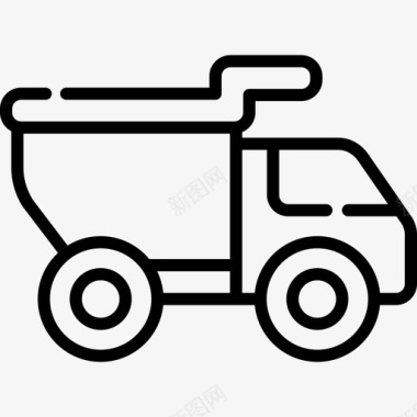卡车玩具18直线型图标图标