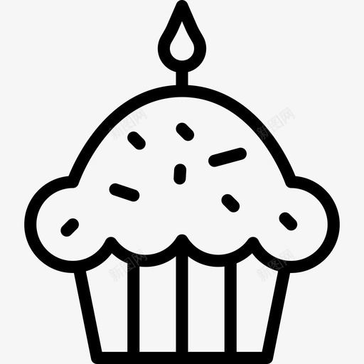 纸杯蛋糕派对28直系图标svg_新图网 https://ixintu.com 派对28 直系 纸杯蛋糕
