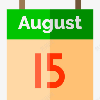 日历印度独立日图标图标