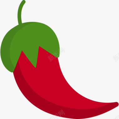 辣椒食品和饮料11平淡图标图标