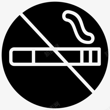 禁止吸烟香烟禁止图标图标