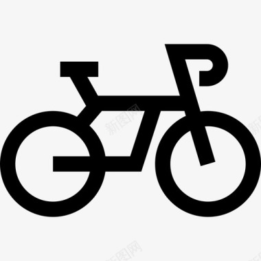 自行车巴黎6直线型图标图标